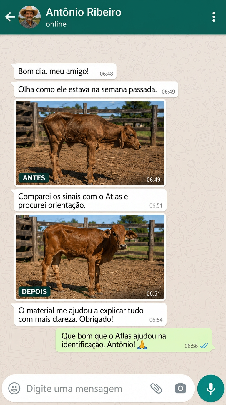 Depoimento 4 de cliente do Atlas Visual de Parasitas do Rebanho