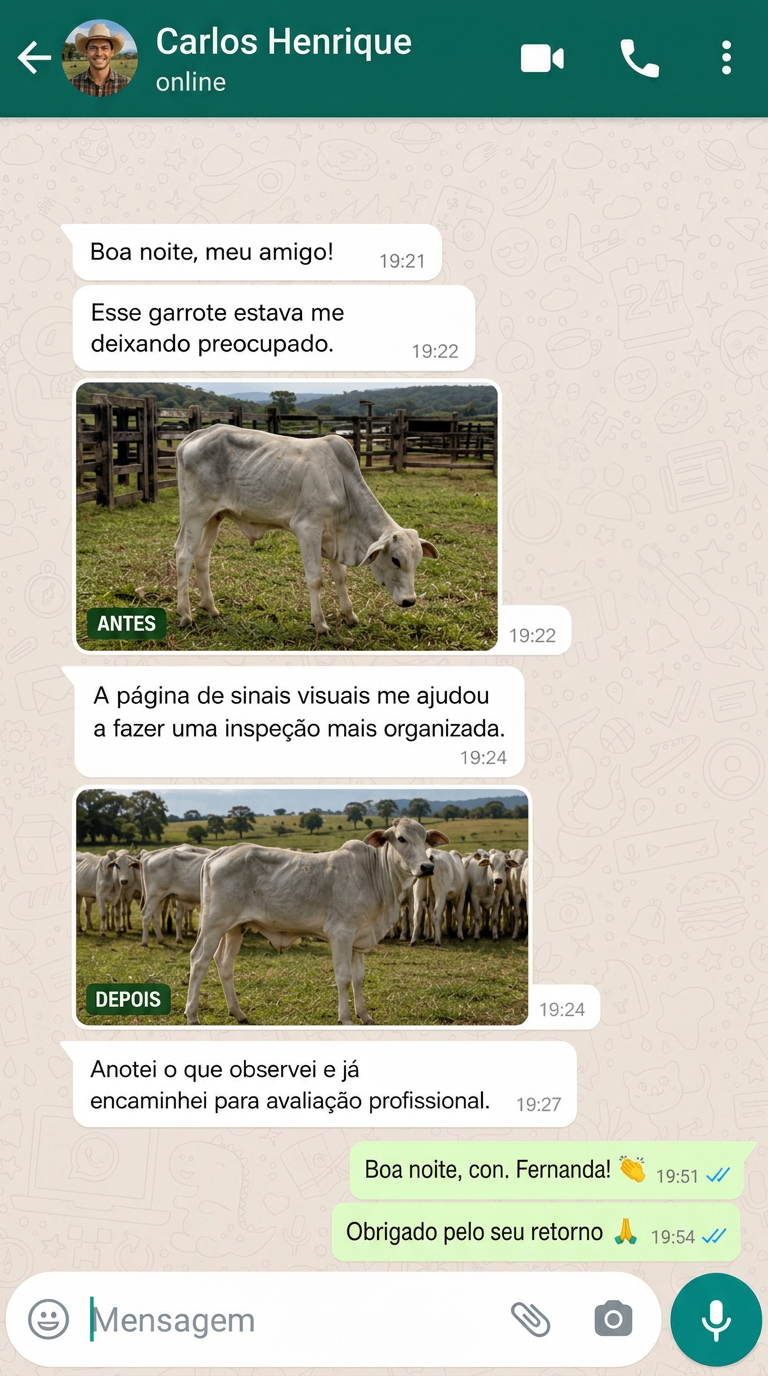 Depoimento 6 de cliente do Atlas Visual de Parasitas do Rebanho